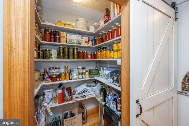 view of pantry