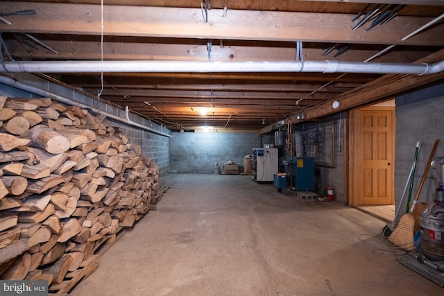 view of basement