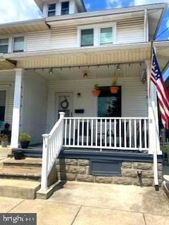 exterior space featuring a porch