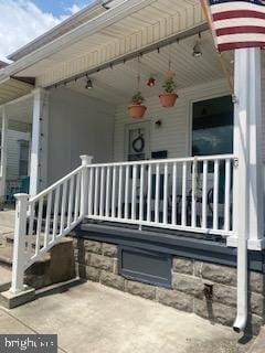 entrance to property with a porch