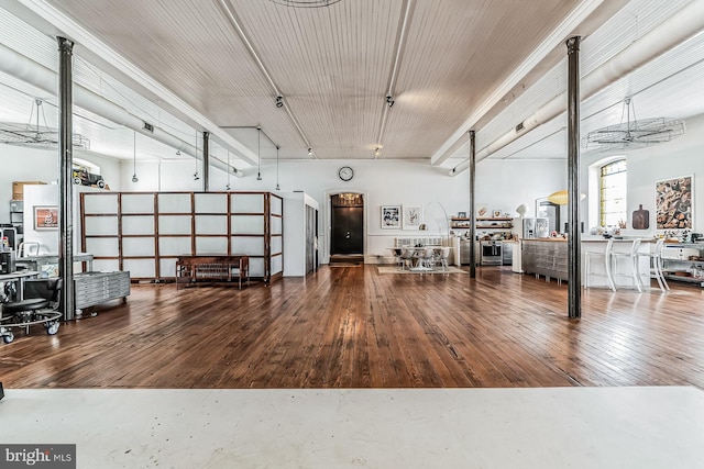 misc room featuring wood-type flooring