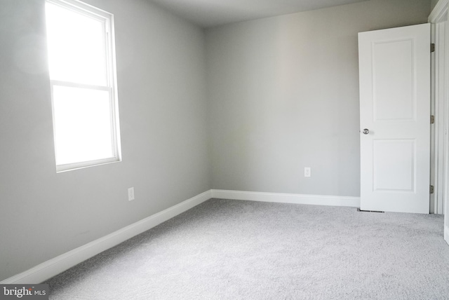 view of carpeted empty room