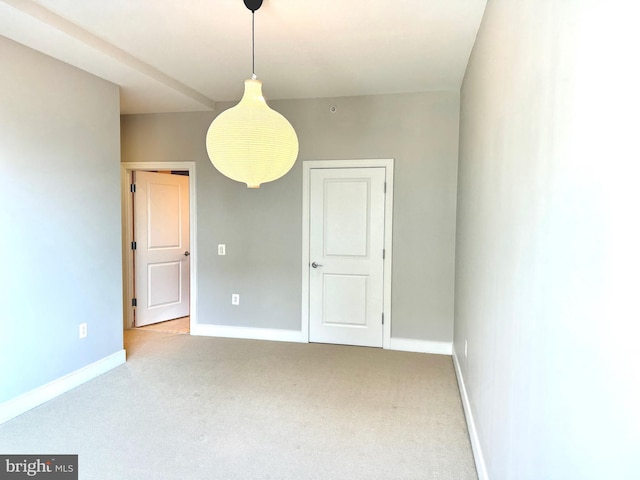 view of carpeted empty room