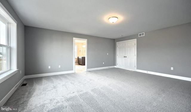 view of carpeted empty room