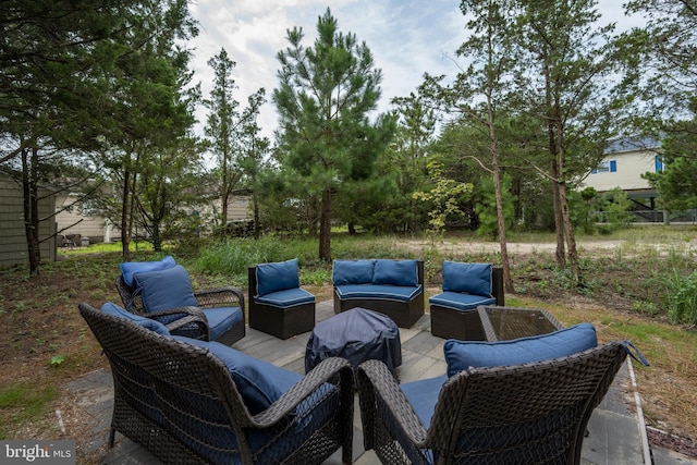 view of patio / terrace featuring outdoor lounge area