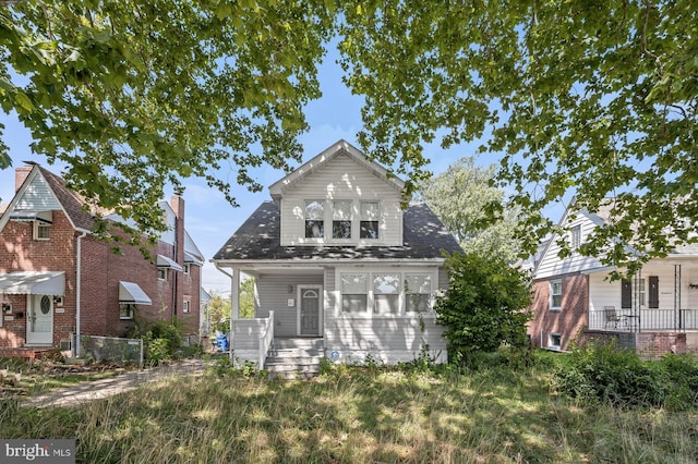 view of rear view of property