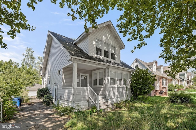 view of front of home