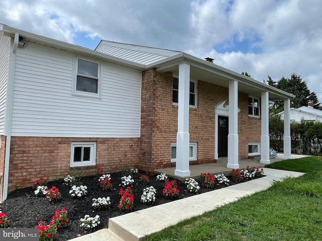 view of rear view of property