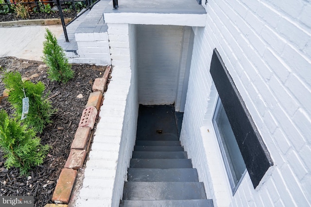 view of entry to storm shelter