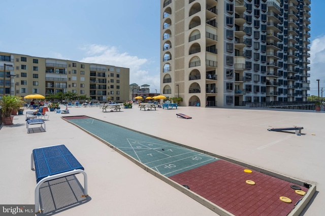 surrounding community featuring shuffleboard