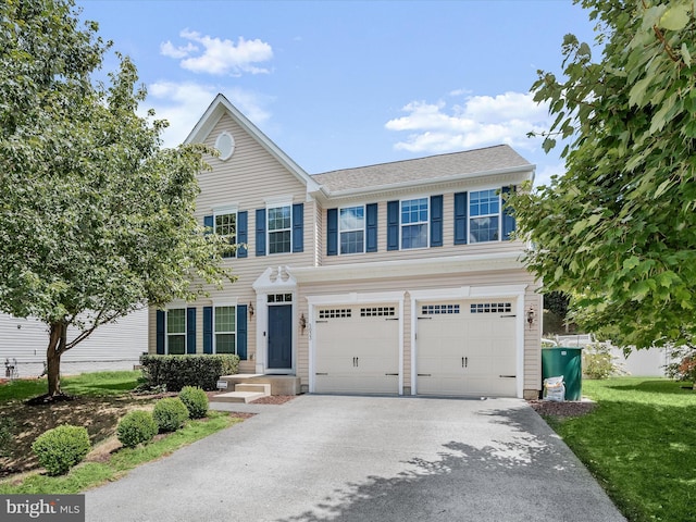 view of front of house featuring a garage