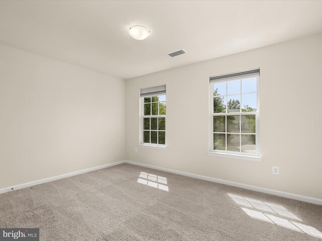 view of carpeted empty room