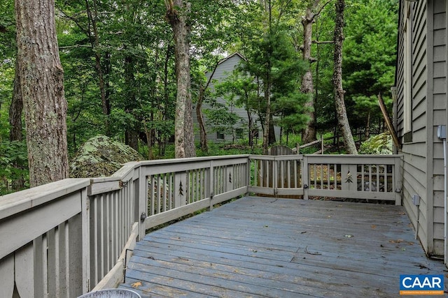 view of wooden terrace