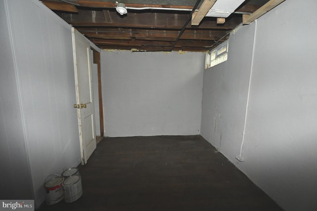 view of basement