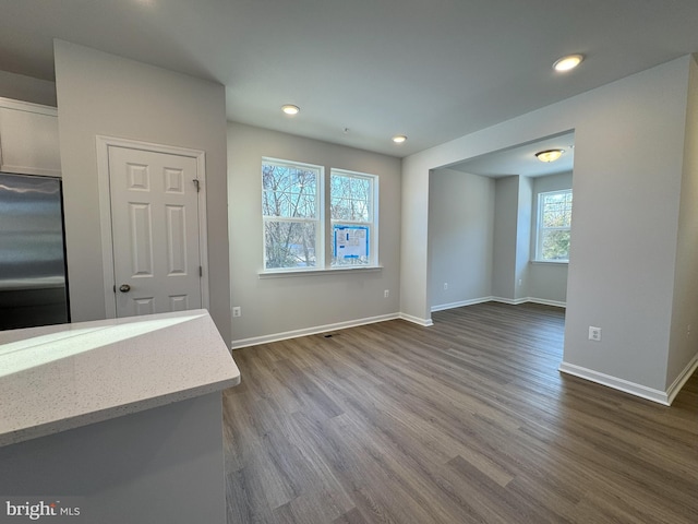 interior space with wood-type flooring