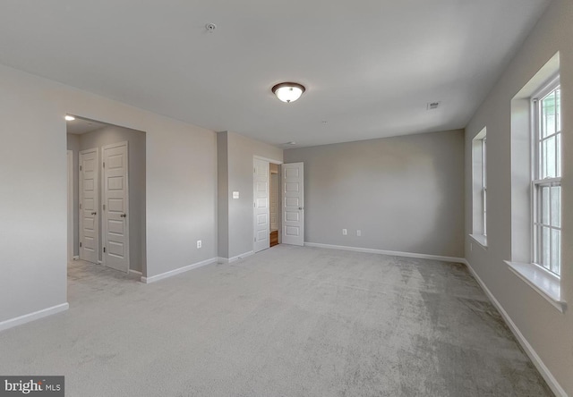 view of carpeted empty room