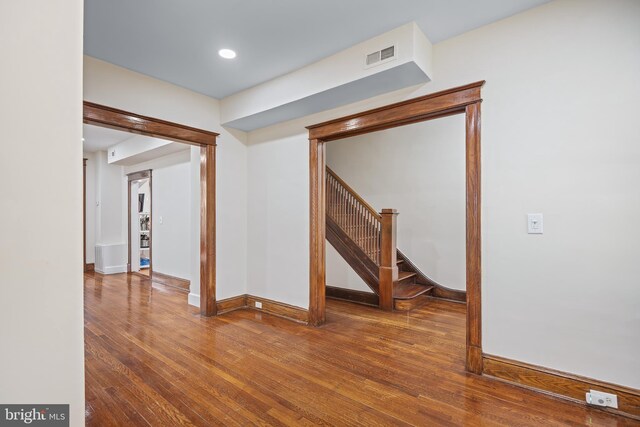 interior space with wood-type flooring