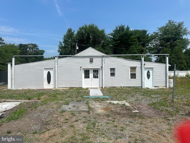 view of rear view of property