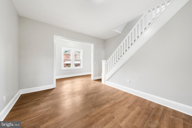 interior space featuring hardwood / wood-style flooring