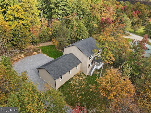 birds eye view of property