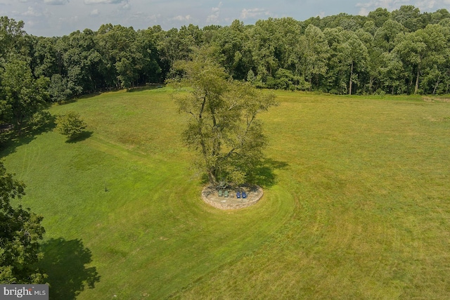 drone / aerial view featuring a rural view