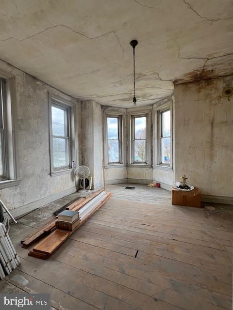 miscellaneous room featuring hardwood / wood-style flooring