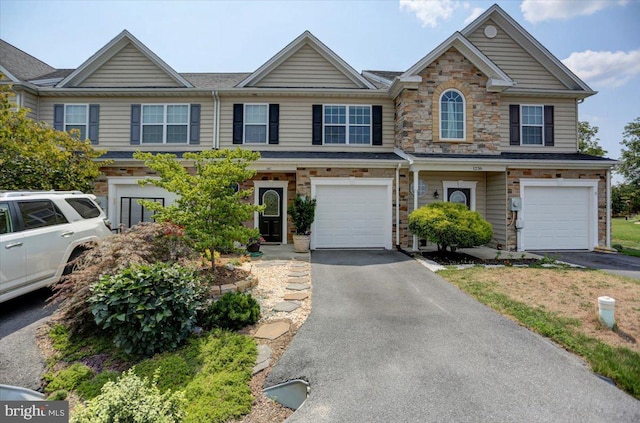 view of property with a garage