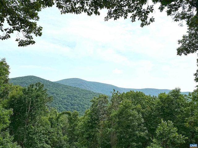 view of mountain feature