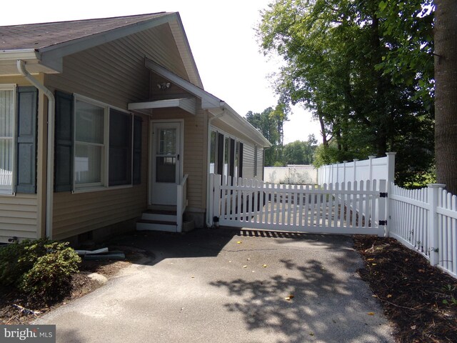 view of home's exterior