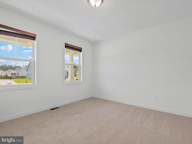 view of carpeted empty room