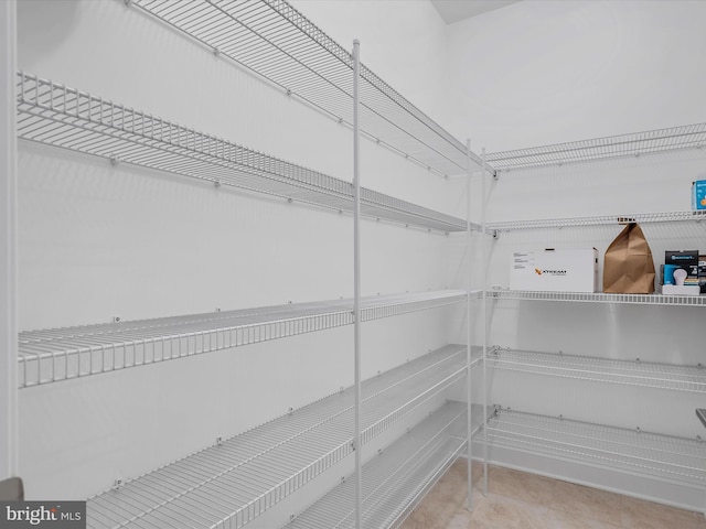 view of pantry