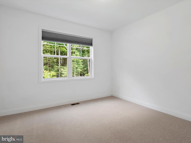 view of carpeted empty room