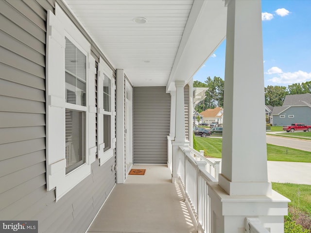 view of patio / terrace featuring a porch