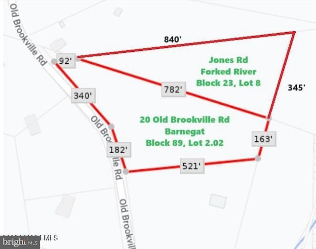 20 Old Brookville Road (+ Jones Rd, Fr), Barnegat NJ, 08005 land for sale