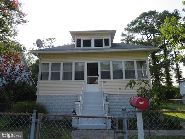 view of front of home