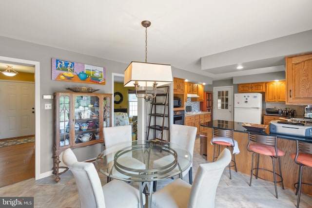 view of dining area