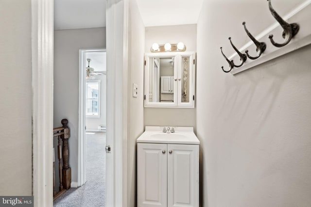 bathroom featuring vanity