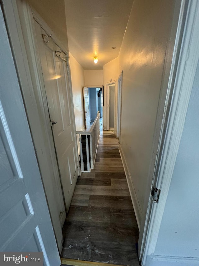 hall featuring hardwood / wood-style flooring