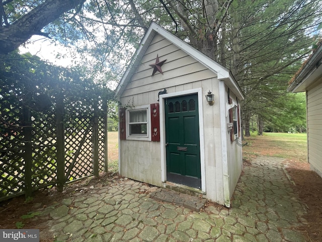 view of outbuilding