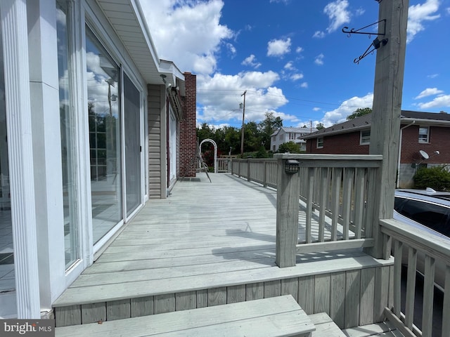 view of wooden terrace