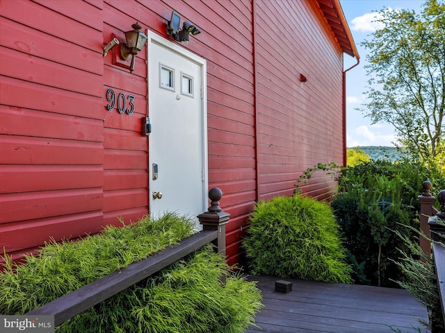 view of entrance to property