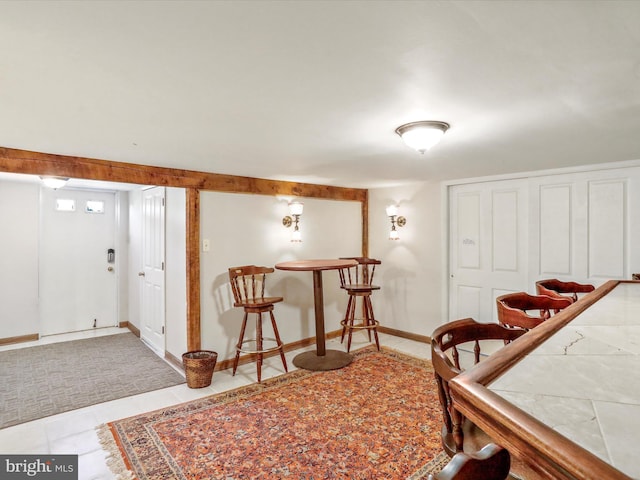 entrance foyer featuring baseboards