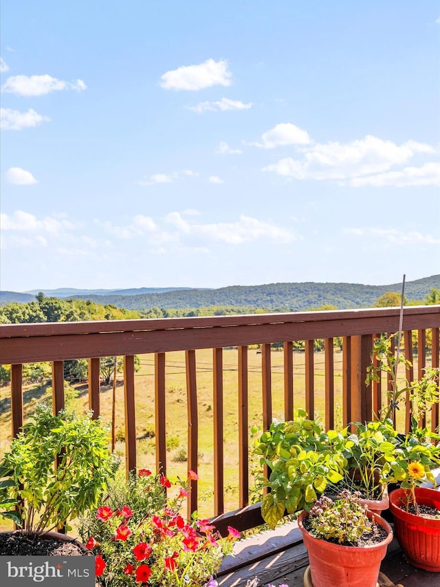 view of balcony