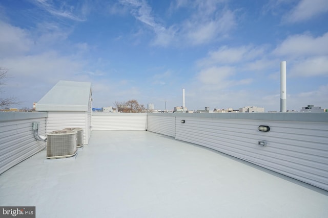 view of patio with cooling unit