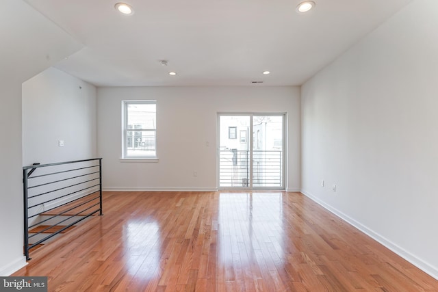 interior space featuring light wood-type flooring