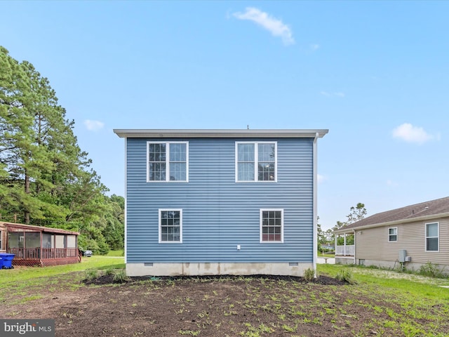 view of back of property