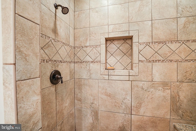 details featuring a tile shower