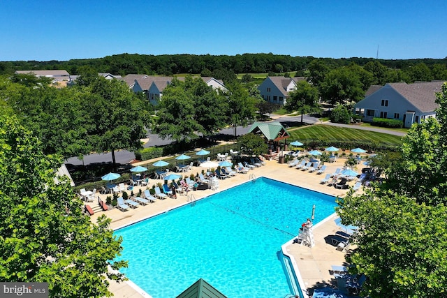 pool featuring a patio