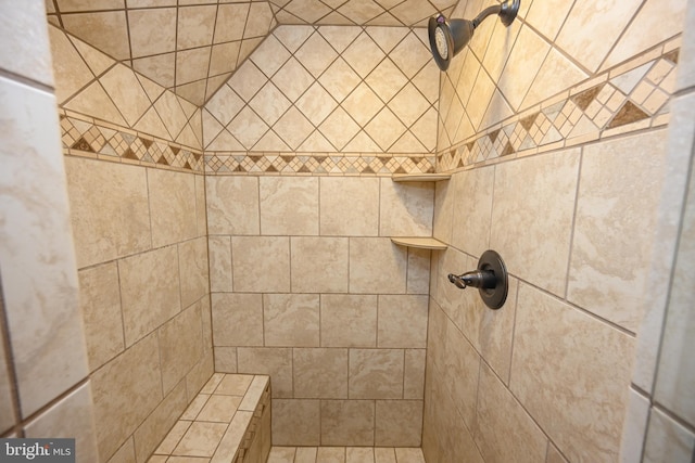 room details featuring tiled shower