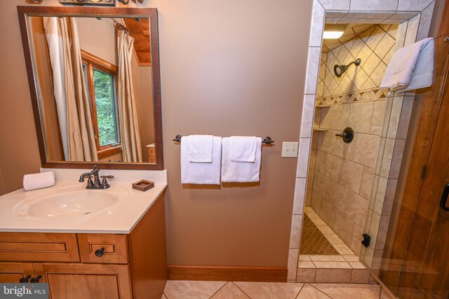 carpeted bedroom featuring ceiling fan, high vaulted ceiling, connected bathroom, and wood ceiling